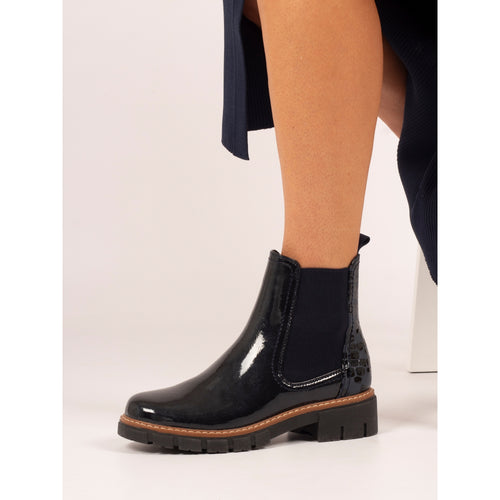 Peace Navy Ankle Boot