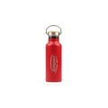 Vacuum Red Bamboo Top Water Bottle