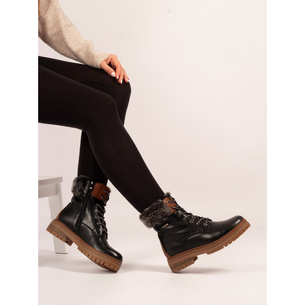 Bernice Black Waterproof Boot