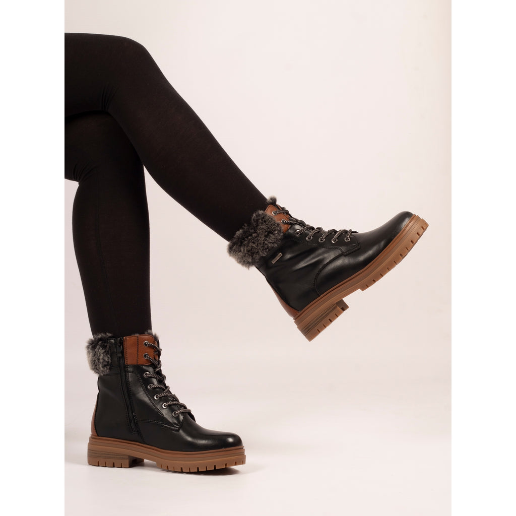Bernice Black Waterproof Boot