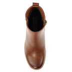 Pixie Tan Ankle Wedge Boot