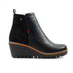 Pixie Black Ankle Wedge Boot