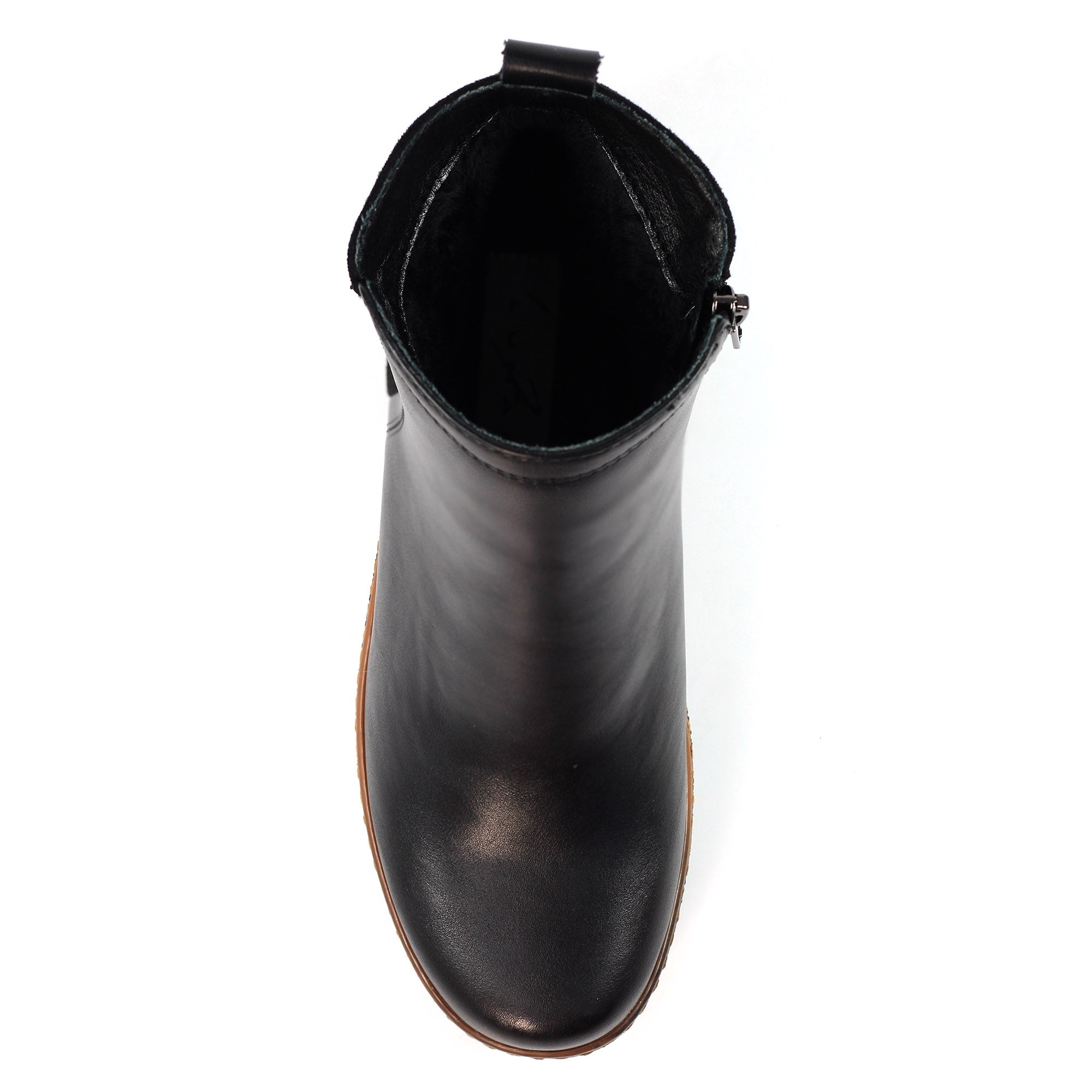 Pixie Black Ankle Wedge Boot