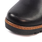 Pixie Black Ankle Wedge Boot