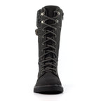 Caesar Black Wide Fit Long Boot