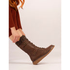 Caesar Brown Wide Fit Long Boot