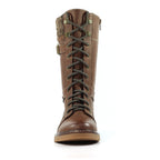 Caesar Brown Wide Fit Long Boot