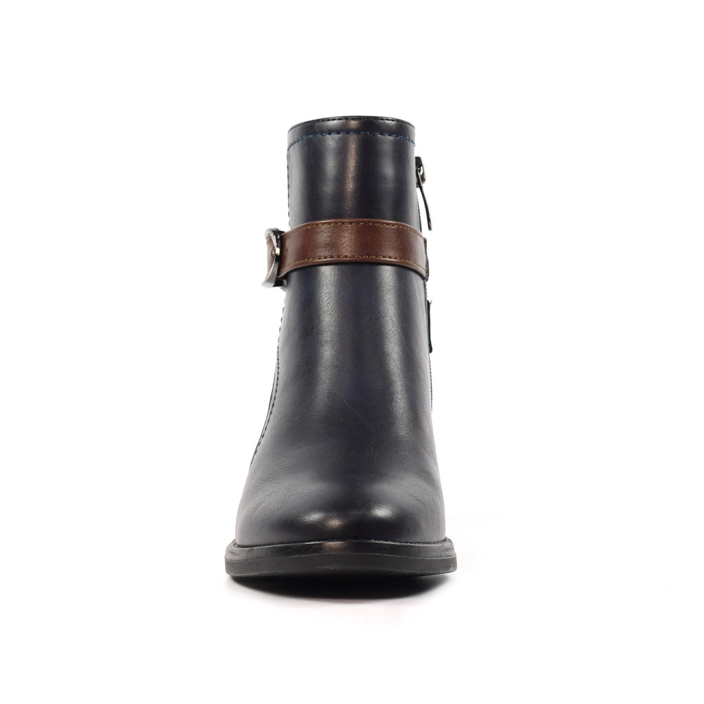Cassie Navy Ankle Boot