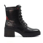 Cotton Black Ankle Boot