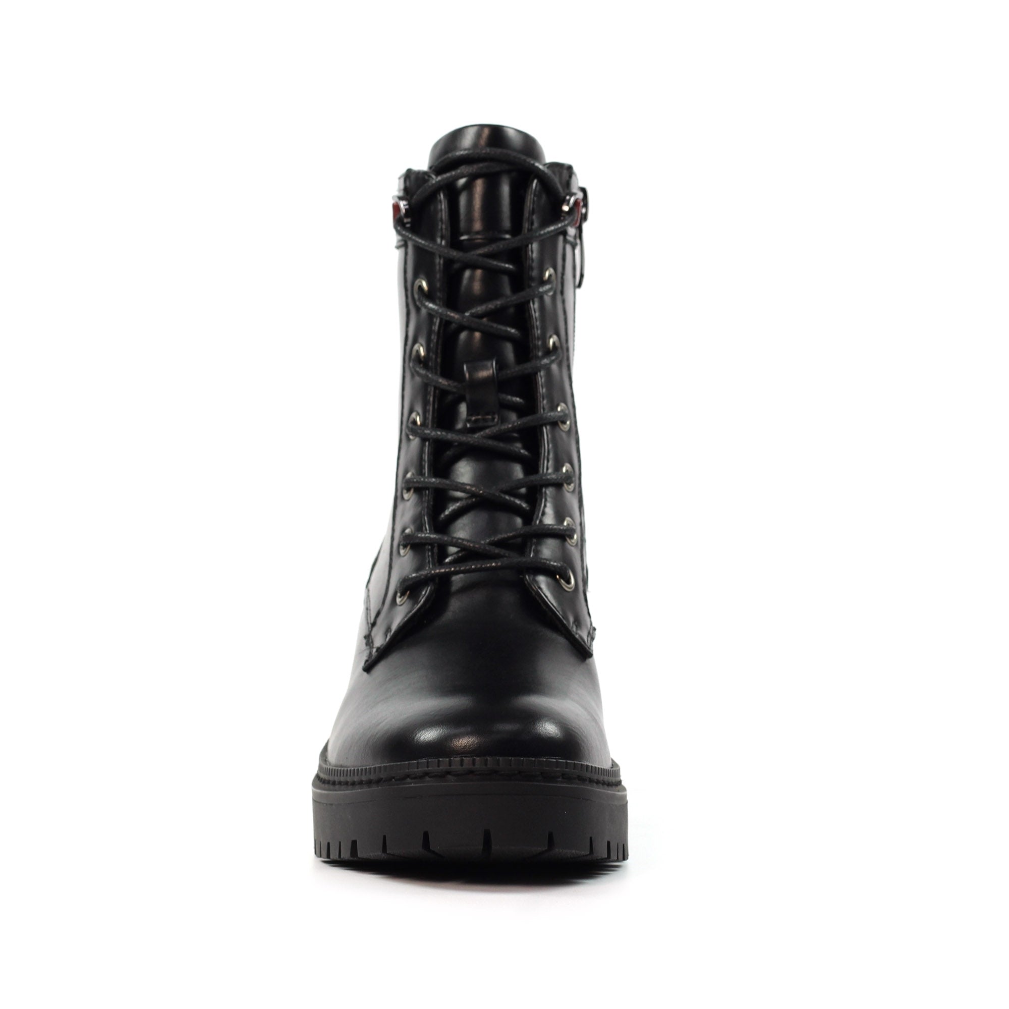 Cotton Black Ankle Boot