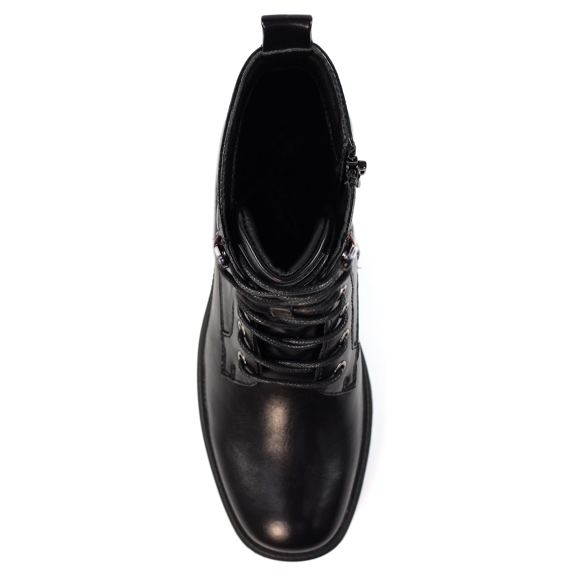 Cotton Black Ankle Boot