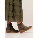 Cruz Green Ankle Boot