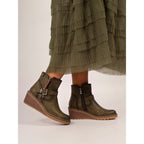 Cruz Green Ankle Boot