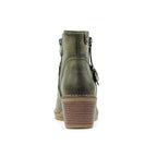 Cruz Green Ankle Boot