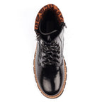 Bowen Black Patent Waterproof Boot