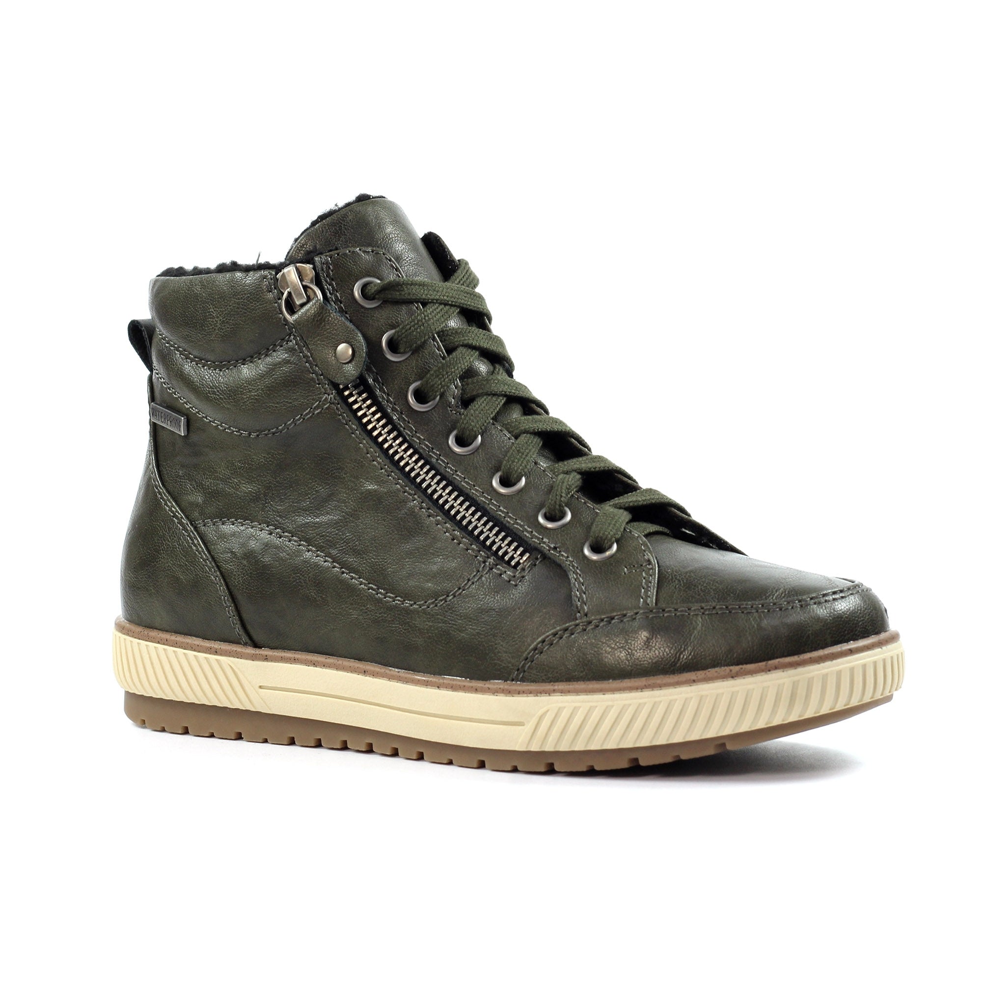 Tammy Olive Waterproof  Ankle Boot