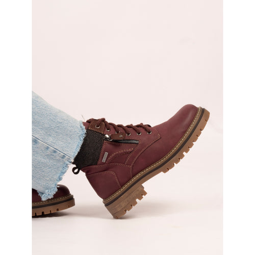 Caramel Burgundy Waterproof  Boot