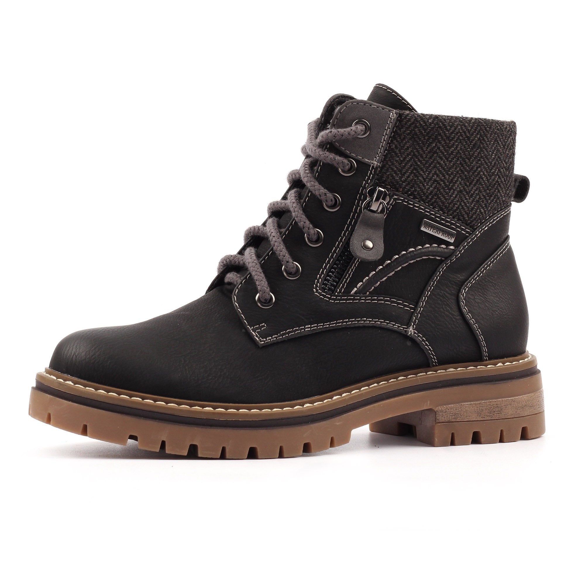 Caramel Black Waterproof  Boot