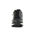 Juno Black Wedge Trainer