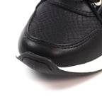 Juno Black Wedge Trainer