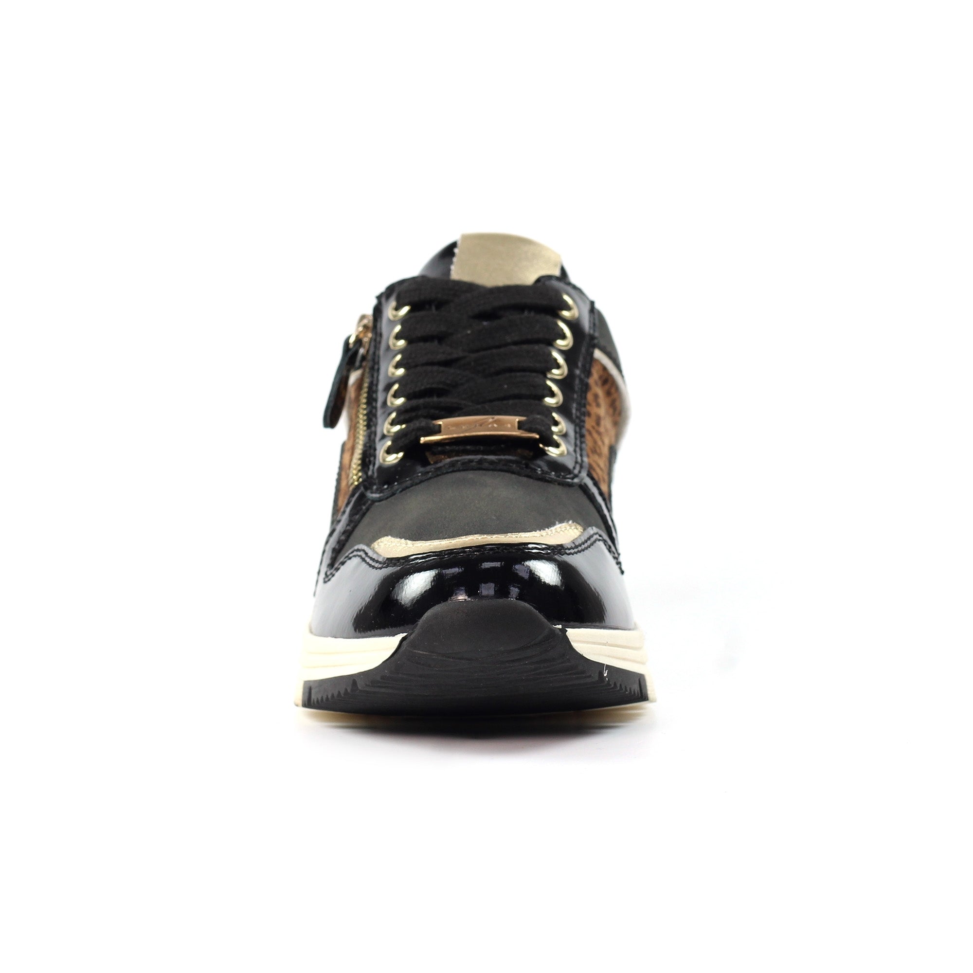 Kennedy Black Wedge Trainer