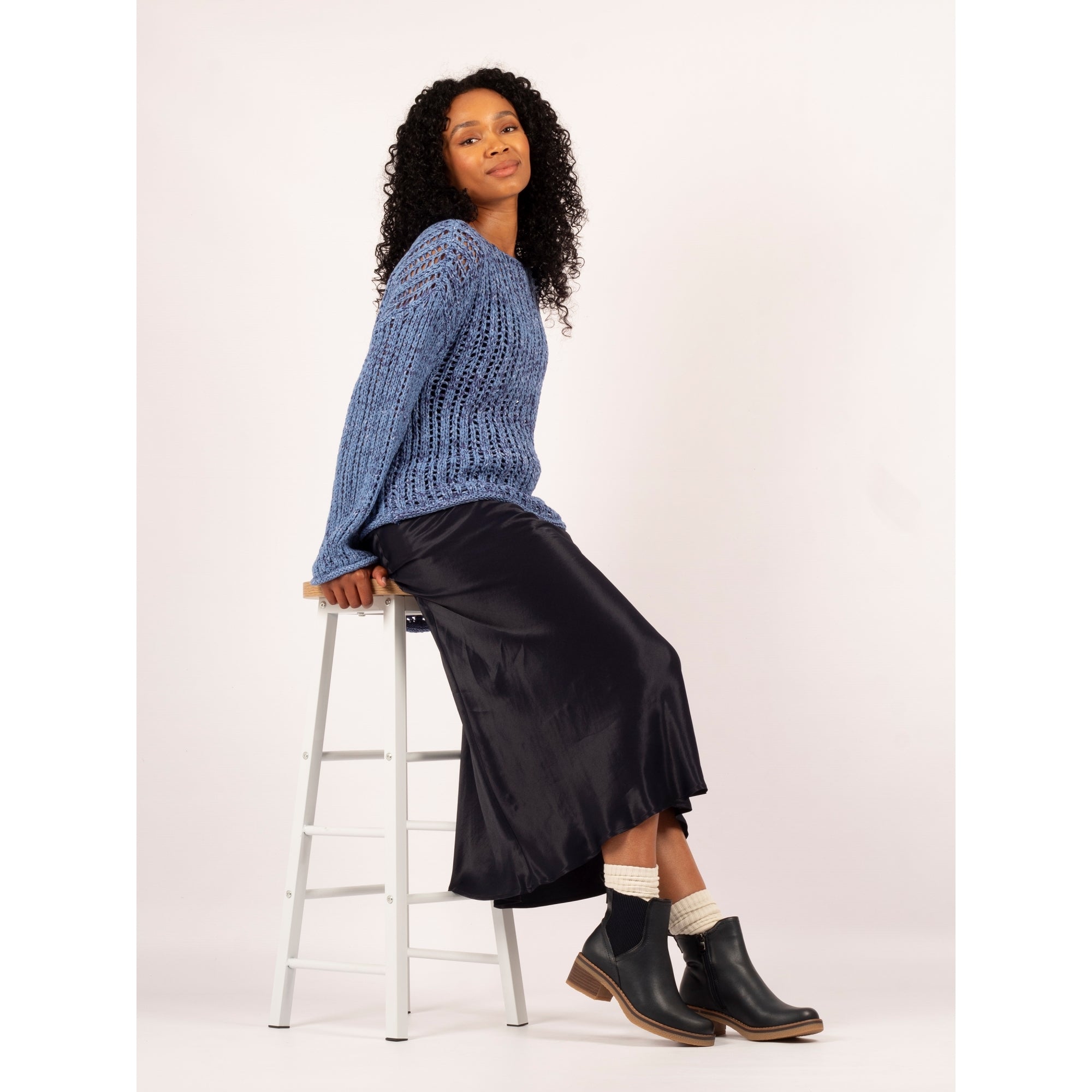 Conrad Navy Ankle Boot