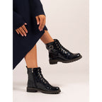 Parlour Navy Patent Ankle Boot