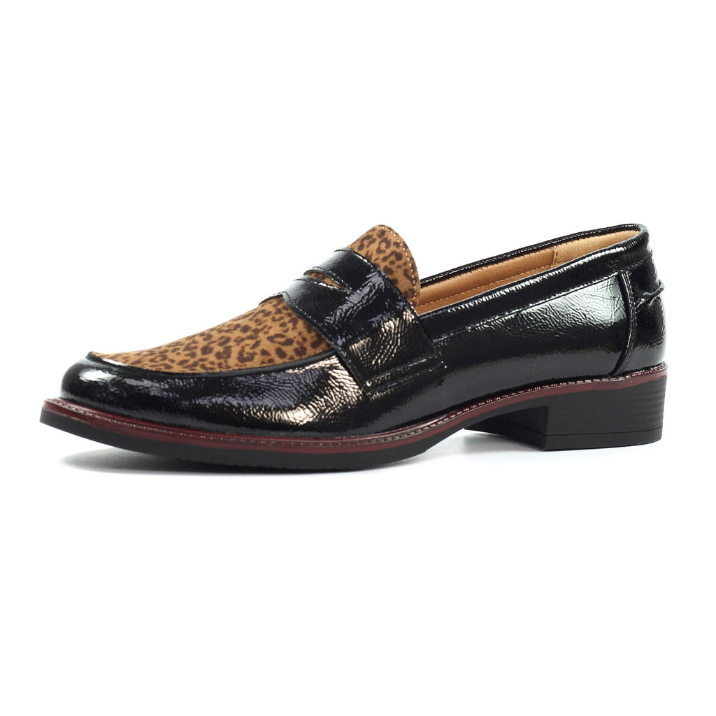Titan Black Patent Shoe