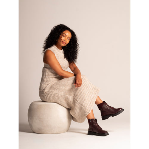 Dante Burgundy Ankle Boot