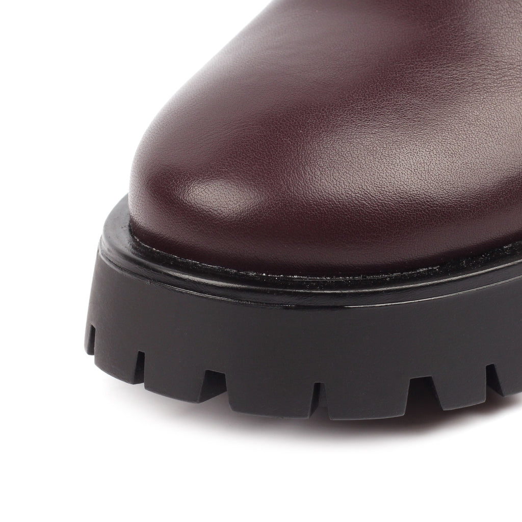 Dante Burgundy Ankle Boot