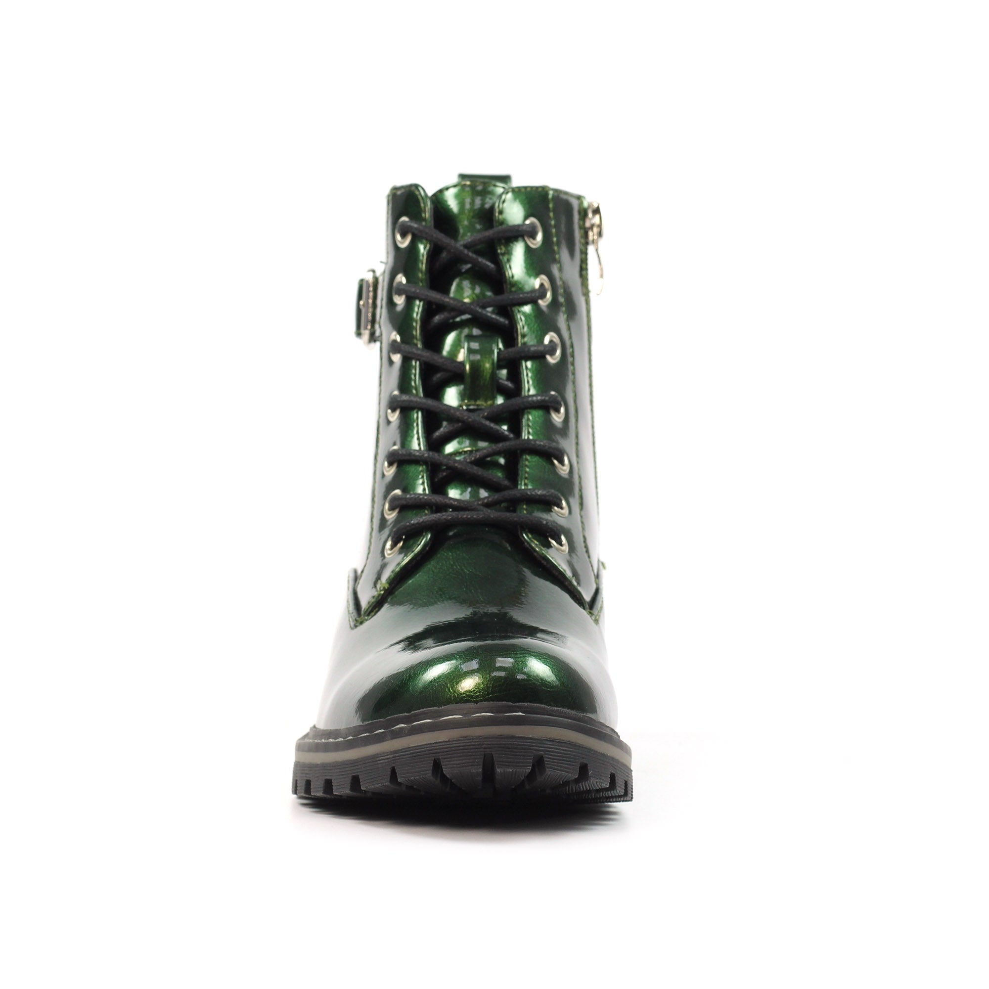 Parlour Green Patent Ankle Boot