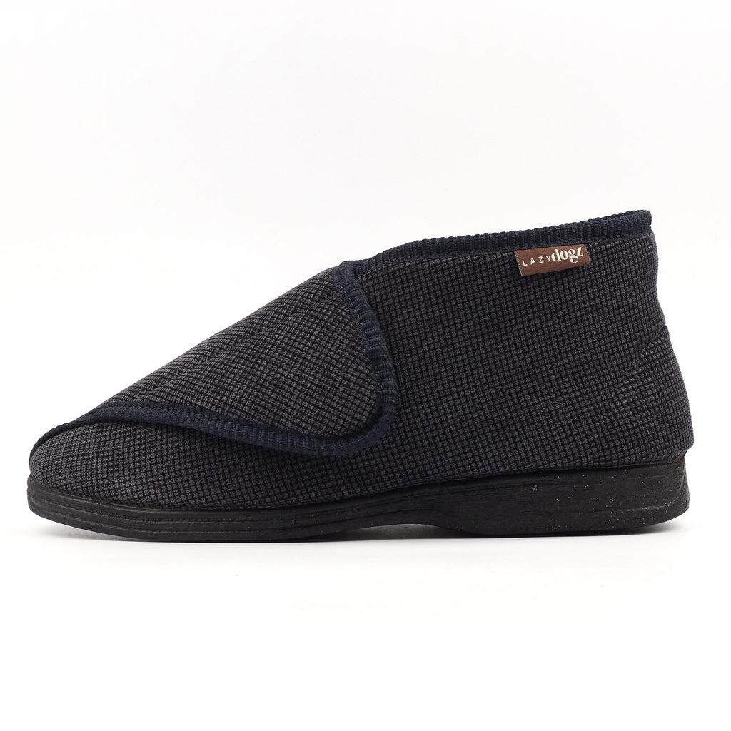 Drake II Navy Bootee Slipper