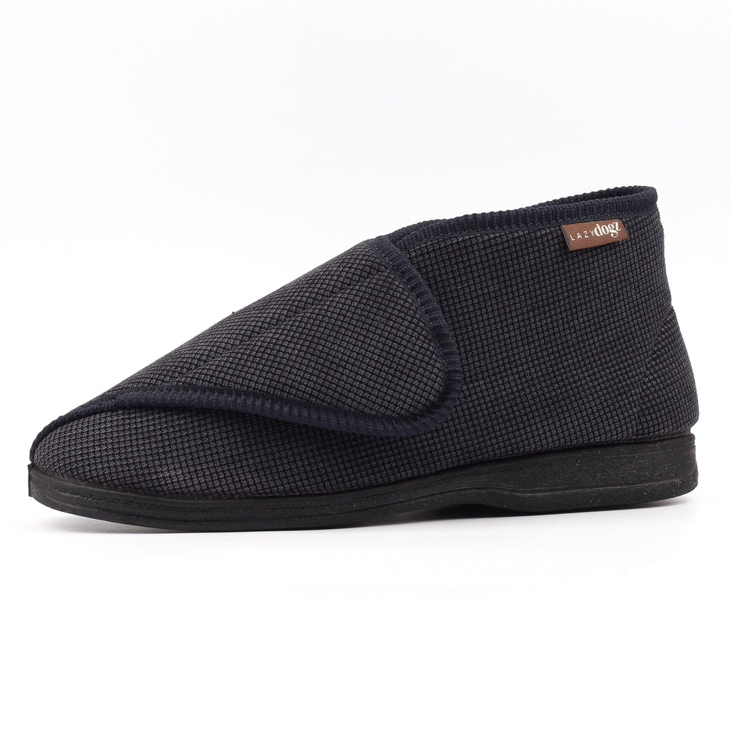 Drake II Navy Bootee Slipper