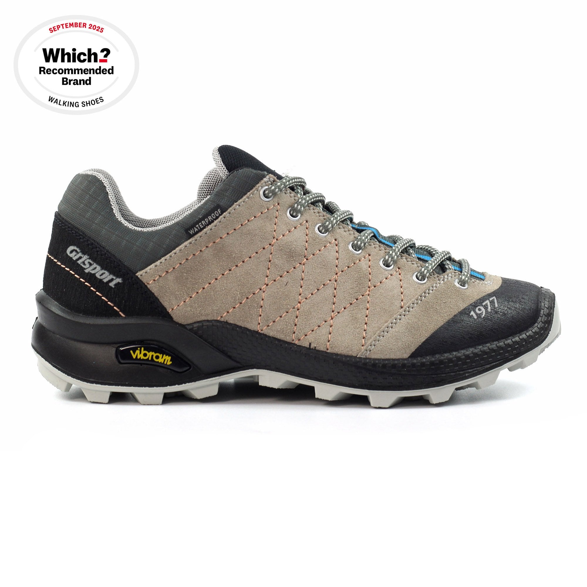 Lady Treviso Light Grey All Grip Walking Shoe