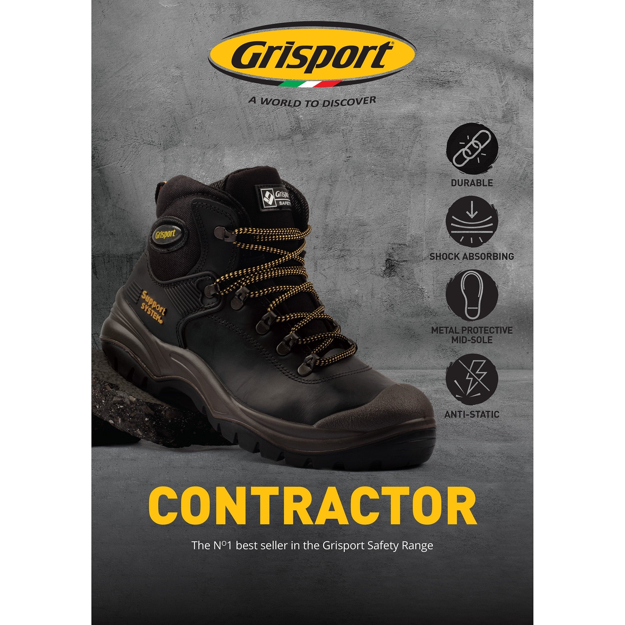 Grisport A4 Contractor Showcard