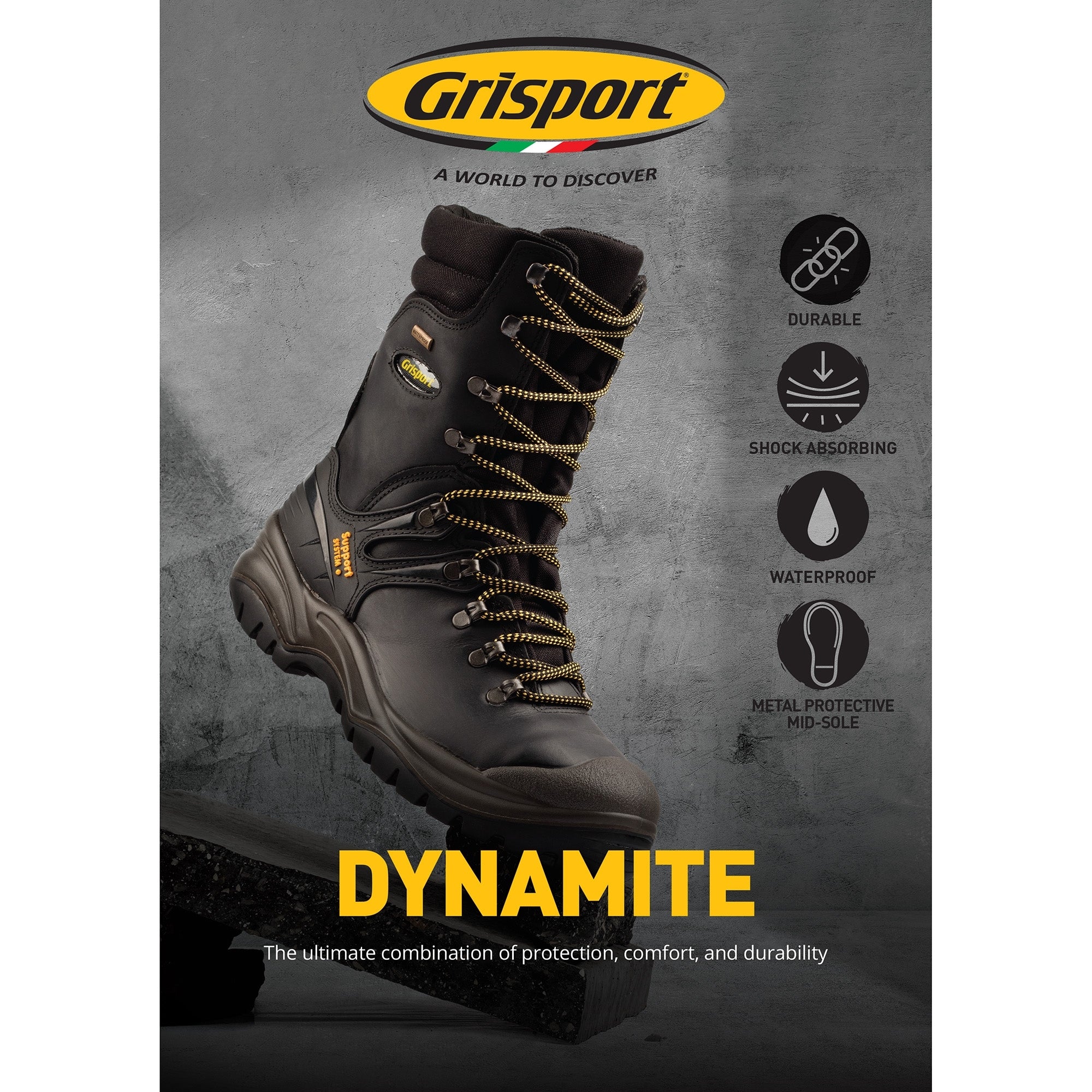 Grisport A4 Dynamite Showcard
