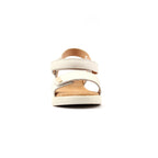 Lark White Leather Wedge Sandal