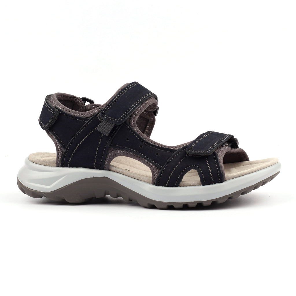 Lazy Dogz Riviera Navy Leather Sandal