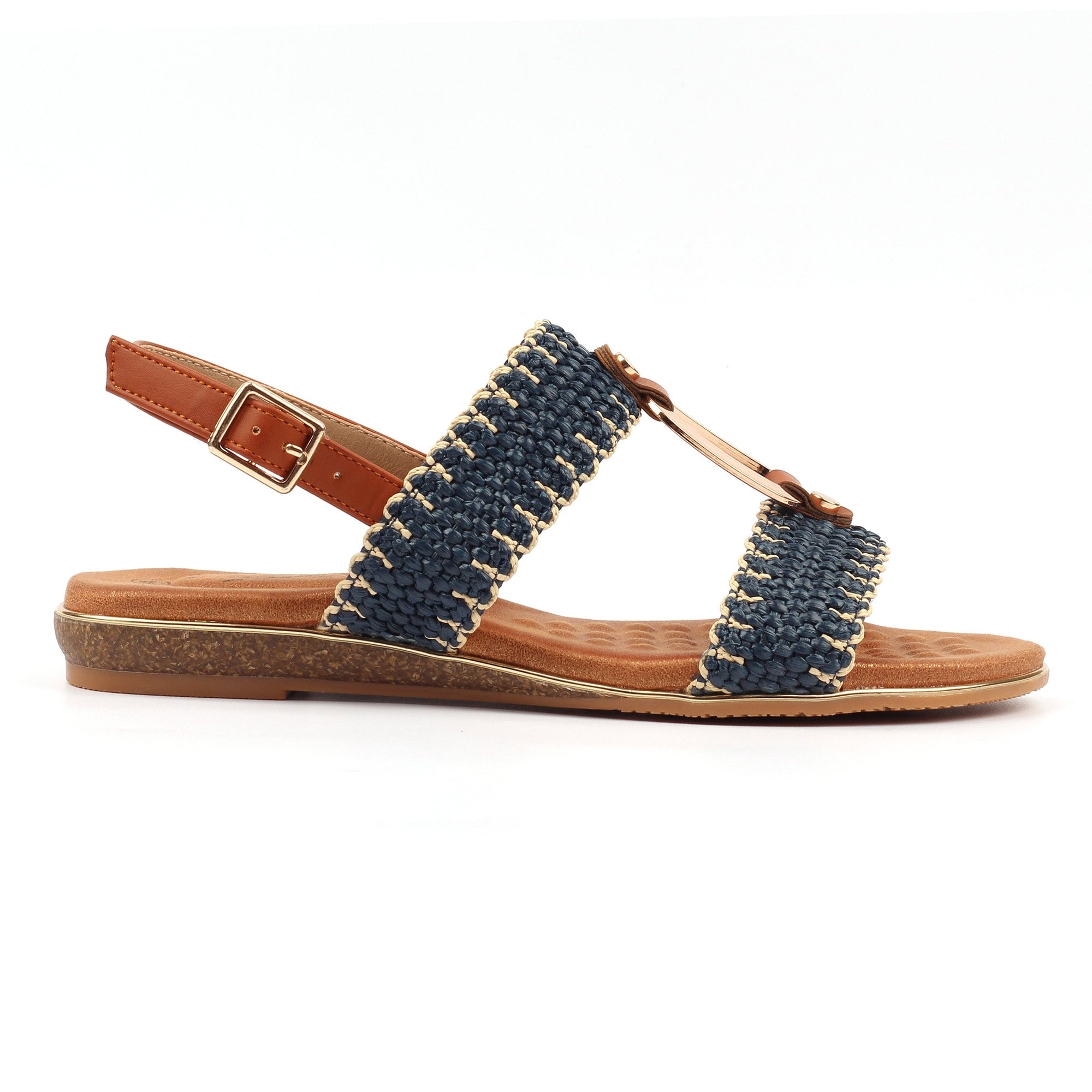 Jules Navy Sandal