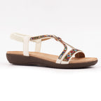Novi White Sandal