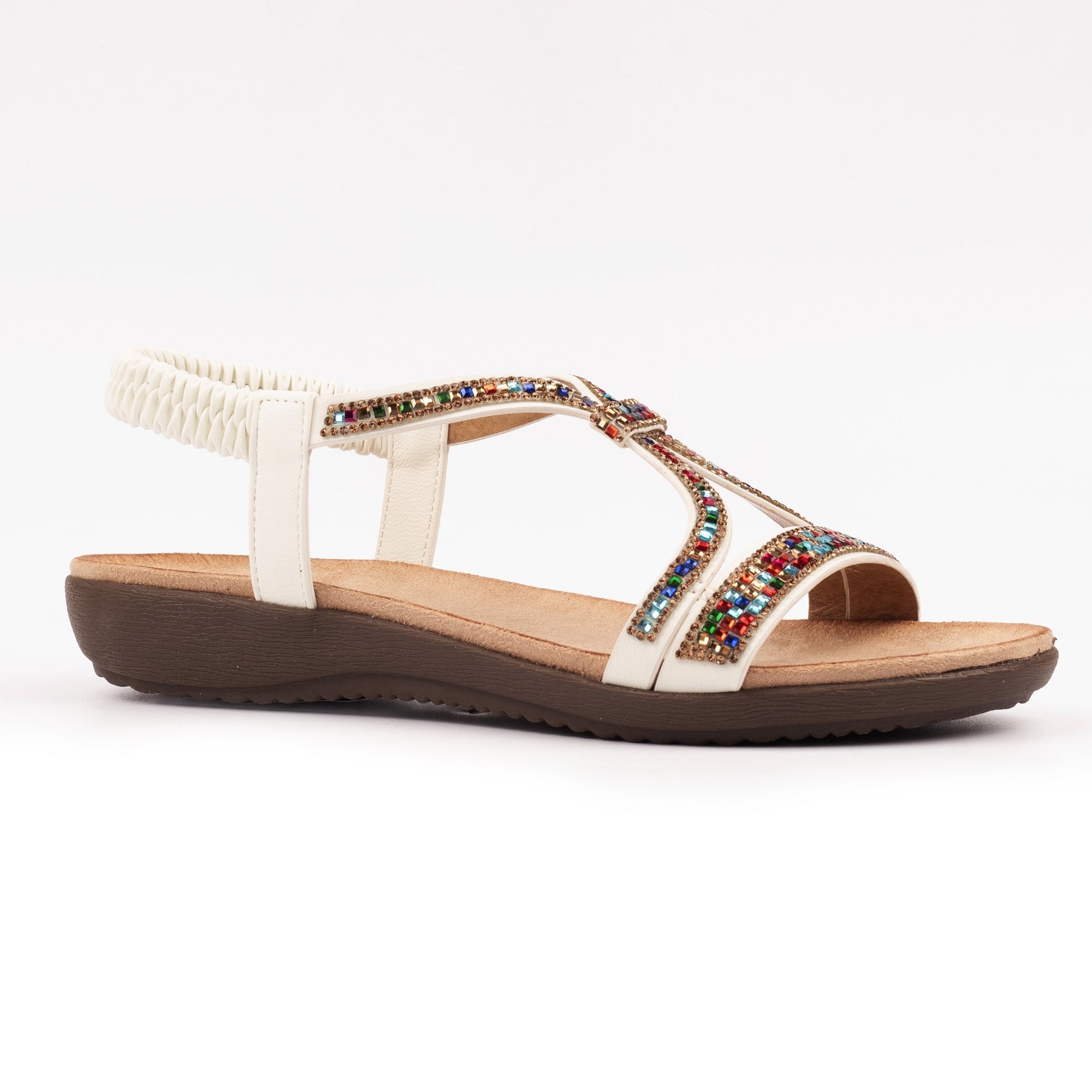 Novi White Sandal