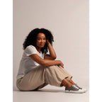 Truffle II Grey Leather Plimsoll