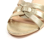Utah Gold Block Heel Sandal
