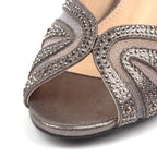 Nancy Pewter Wide Fit Shoe