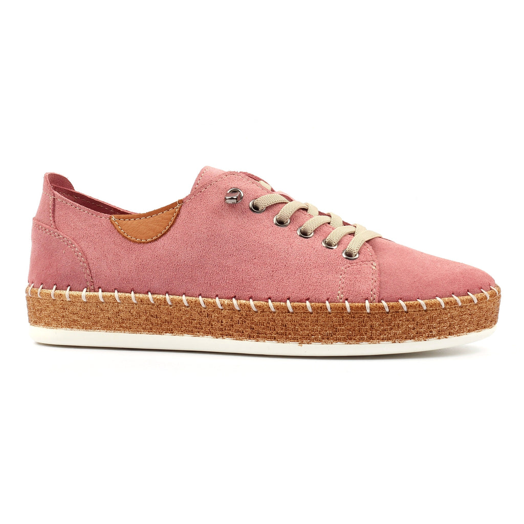 Maddison II Pink Suede Plimsoll