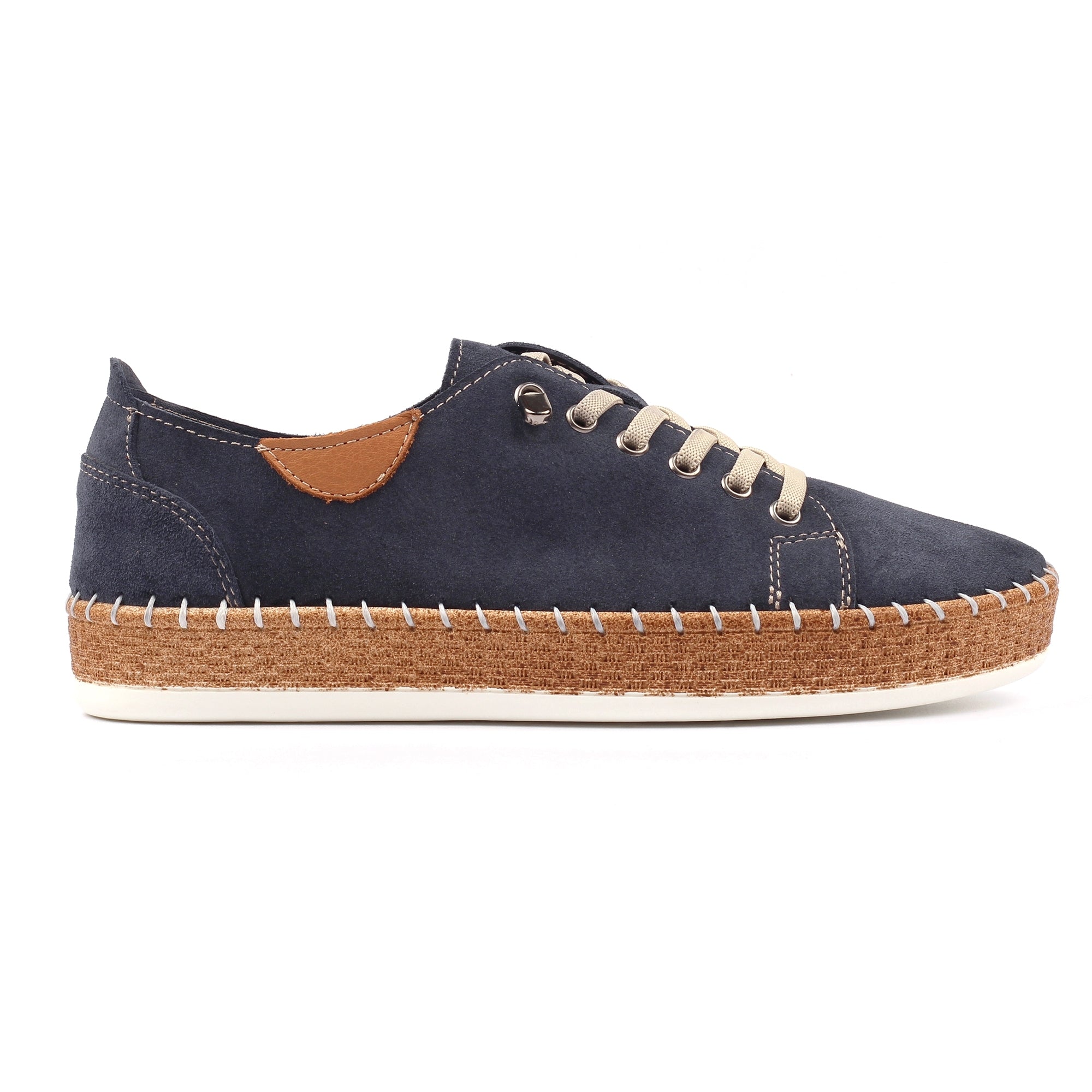 Maddison II Navy Suede Plimsoll