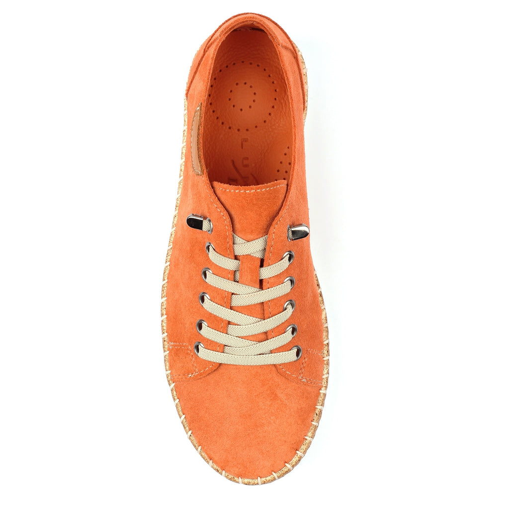 Maddison II Orange Suede Plimsoll
