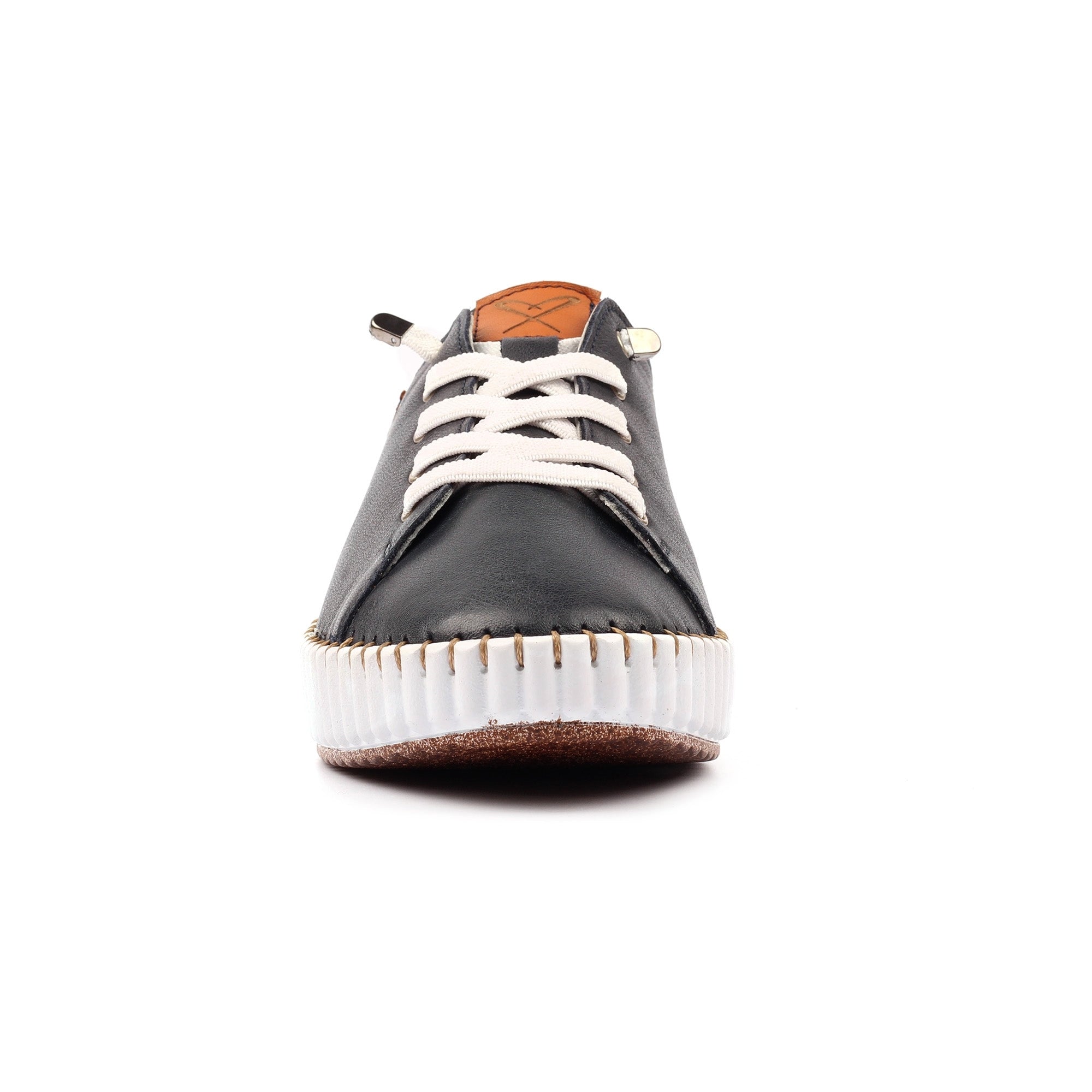 Faith Navy Leather Shoe