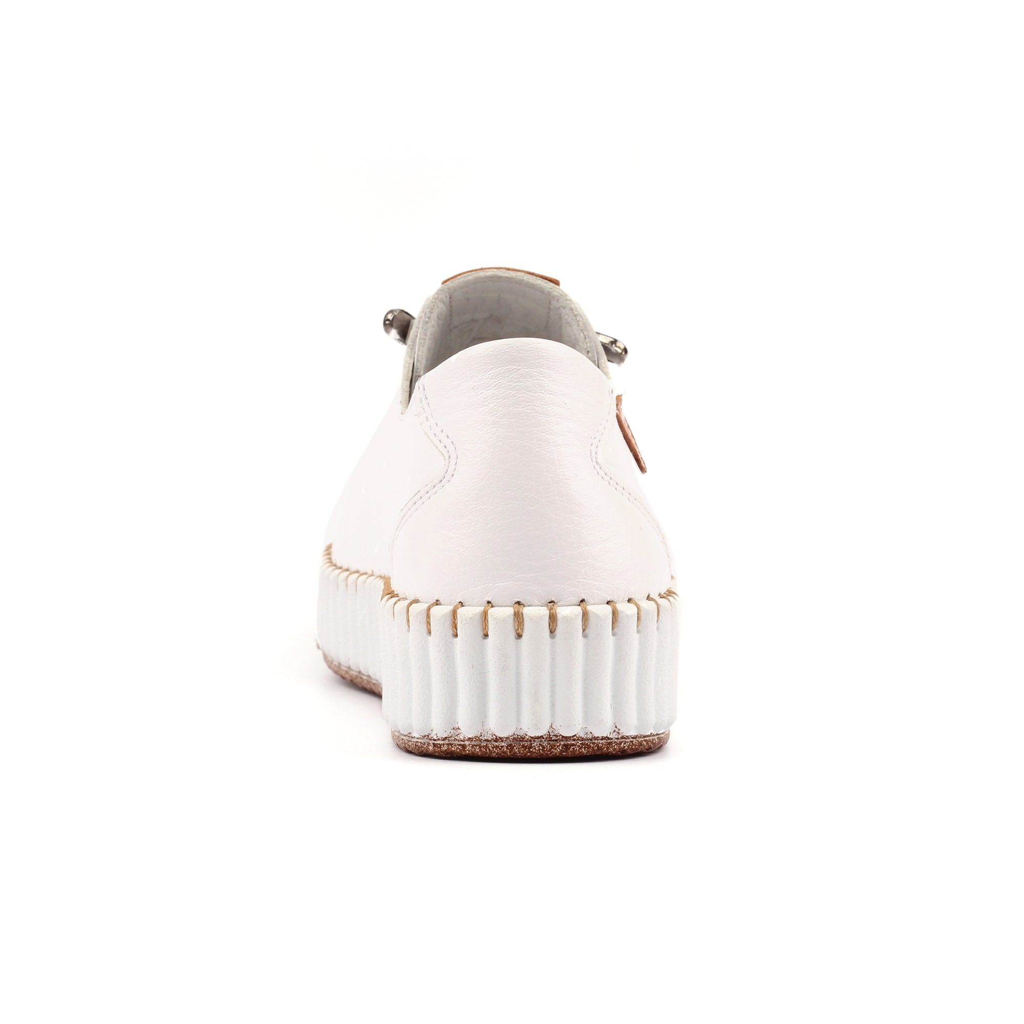 Faith White Leather Shoe