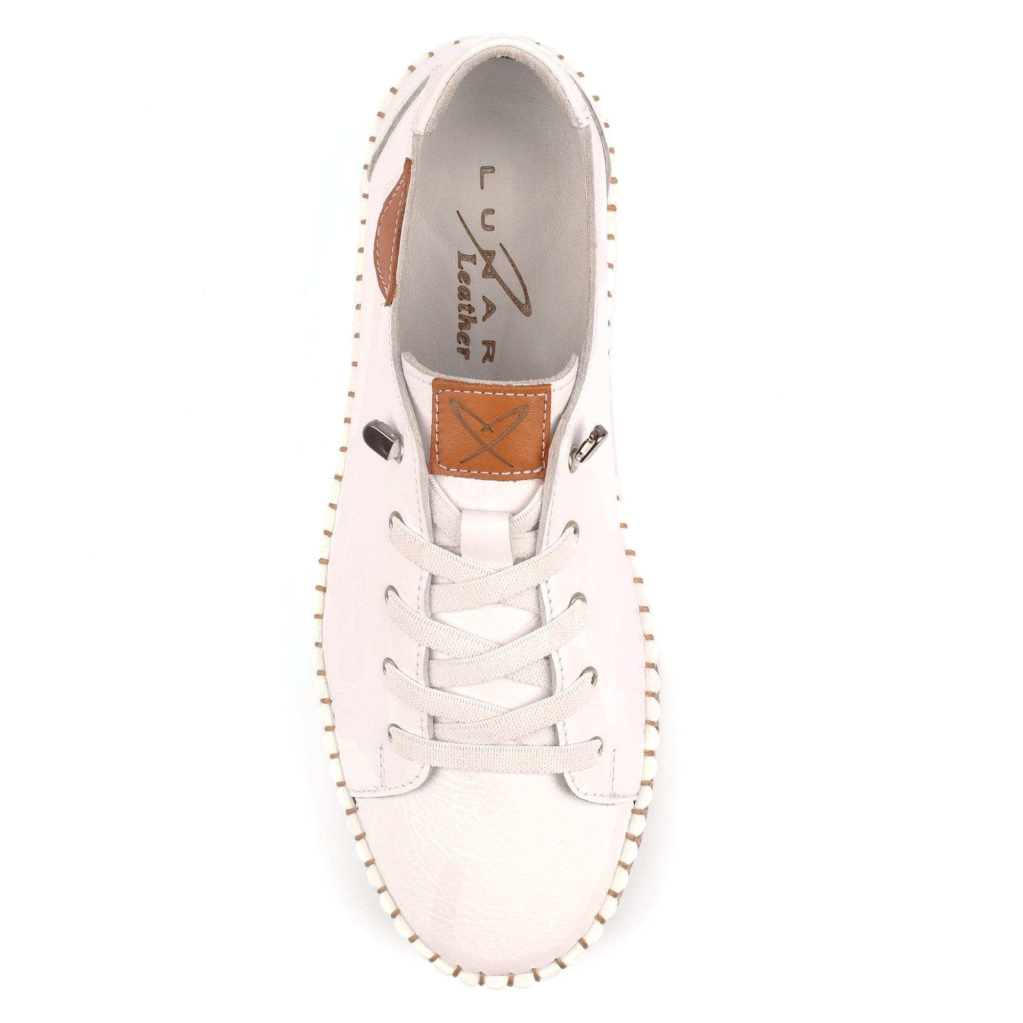Faith White Leather Shoe